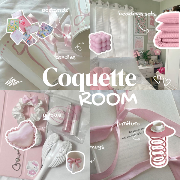 Coquette Room Decor: Romantic Aesthetic Floral Patterns