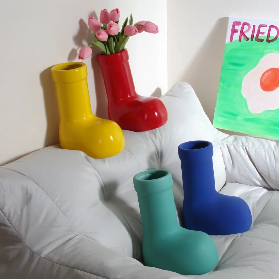 ceramic shoe flower pot Vase Shoes Galoshes