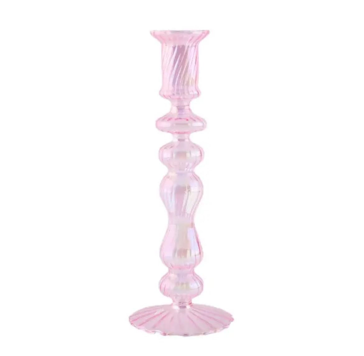 Creative Purple Glass Candle Holder – Modern Minimalist Design for Weddings