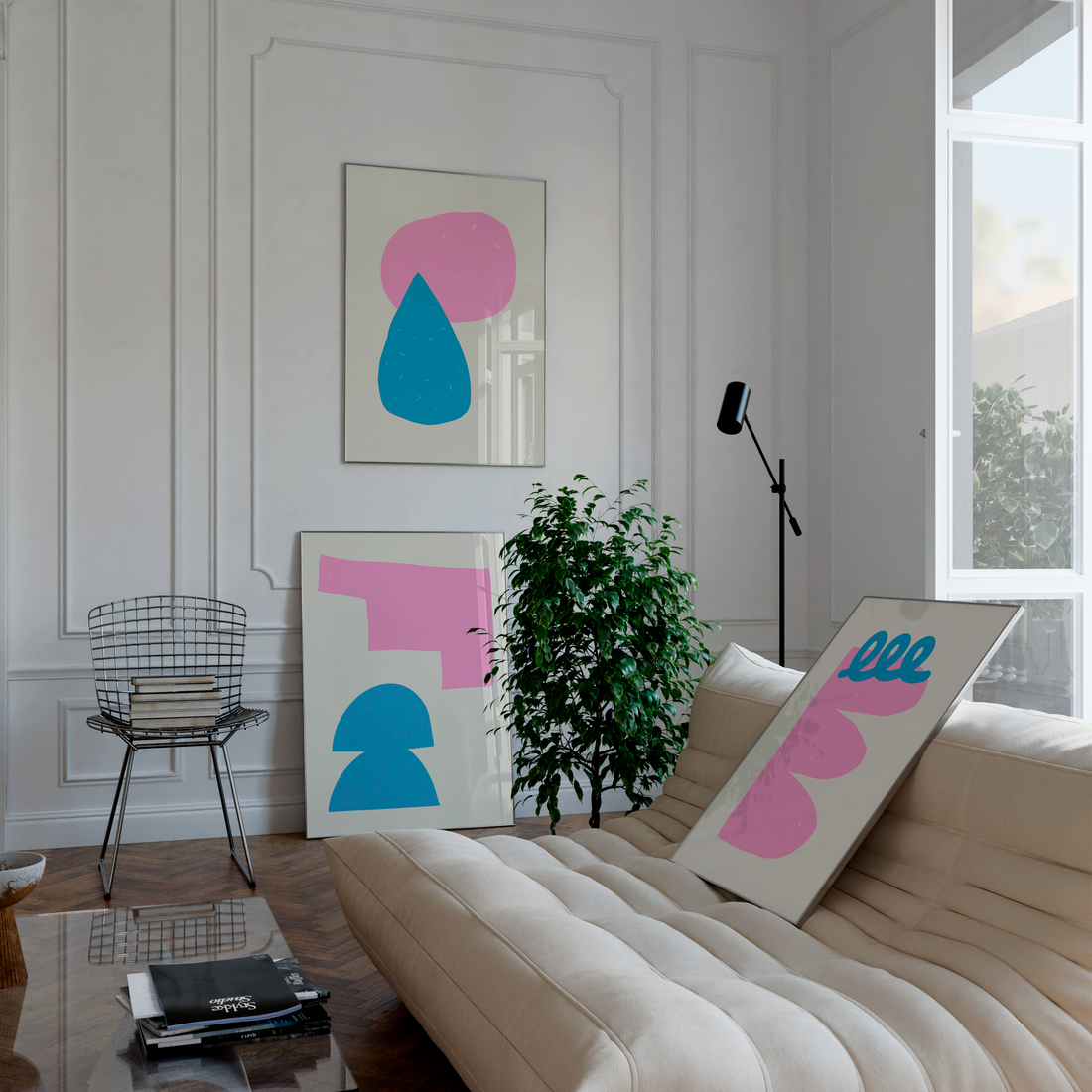 Home decor poster trio that brings energy and style to any space