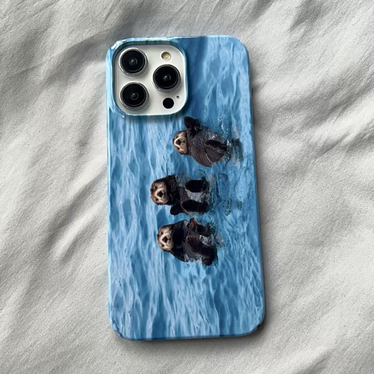 Cute Otters iPhone Case Cute Otters iPhone Case