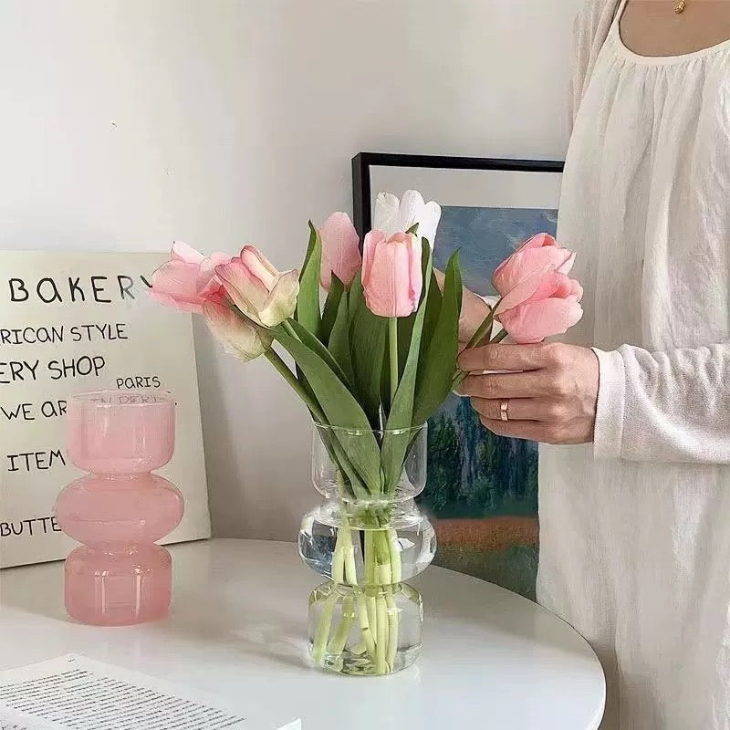 Flower Pot – Pink Glass Vase