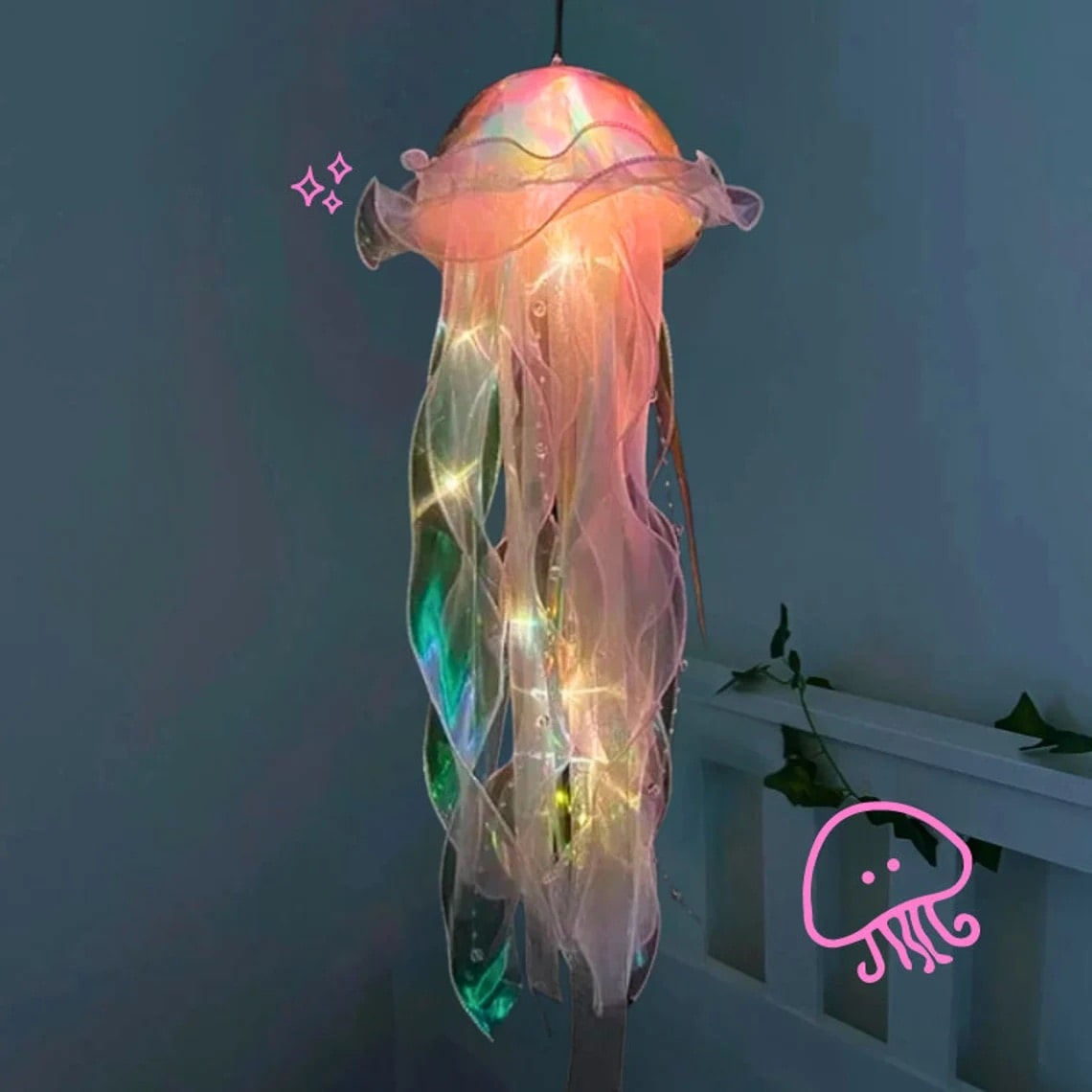 LED jellyfish lantern – enchanting decor for kids and adults