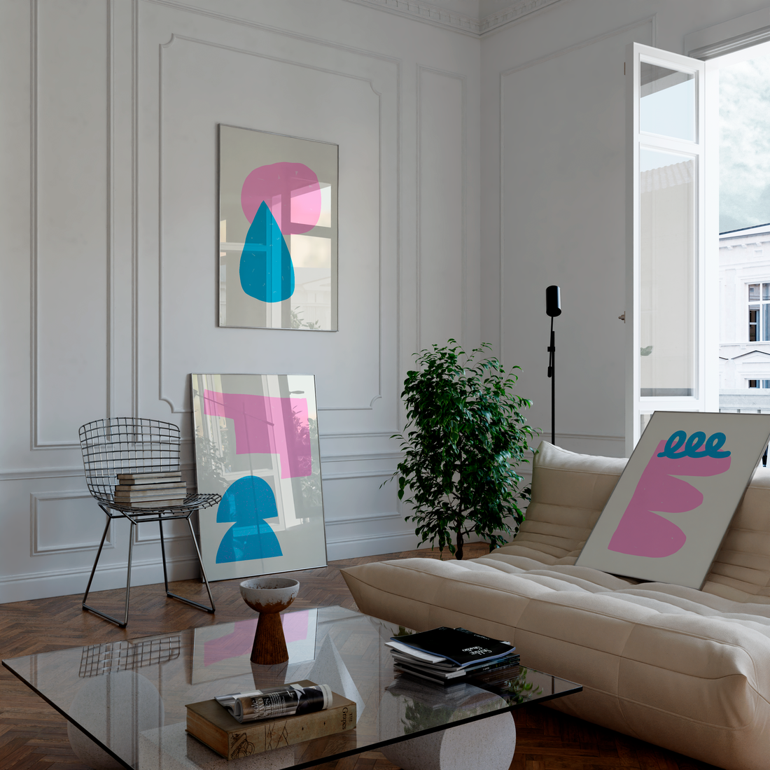 Home decor poster trio that brings energy and style to any space