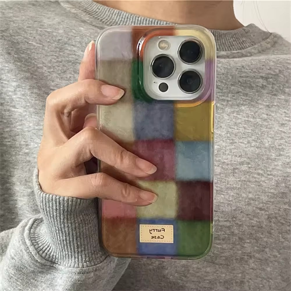 Retro Color Block iPhone Case Retro Color Block iPhone Case