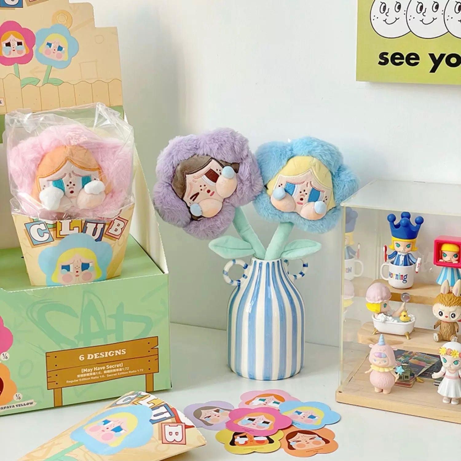 Dual-handle ceramic jar with dopamine-inspired color palette