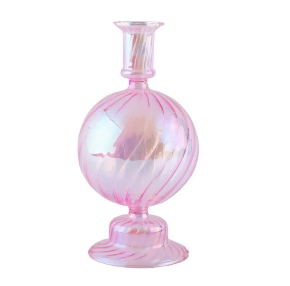 Wedding Purple Vase Candle Holder – Modern Glass Accent for Dining Tables