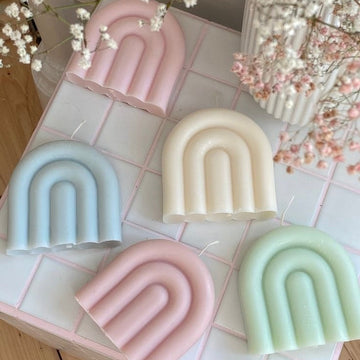 aesthetic pastel Candles for home decor