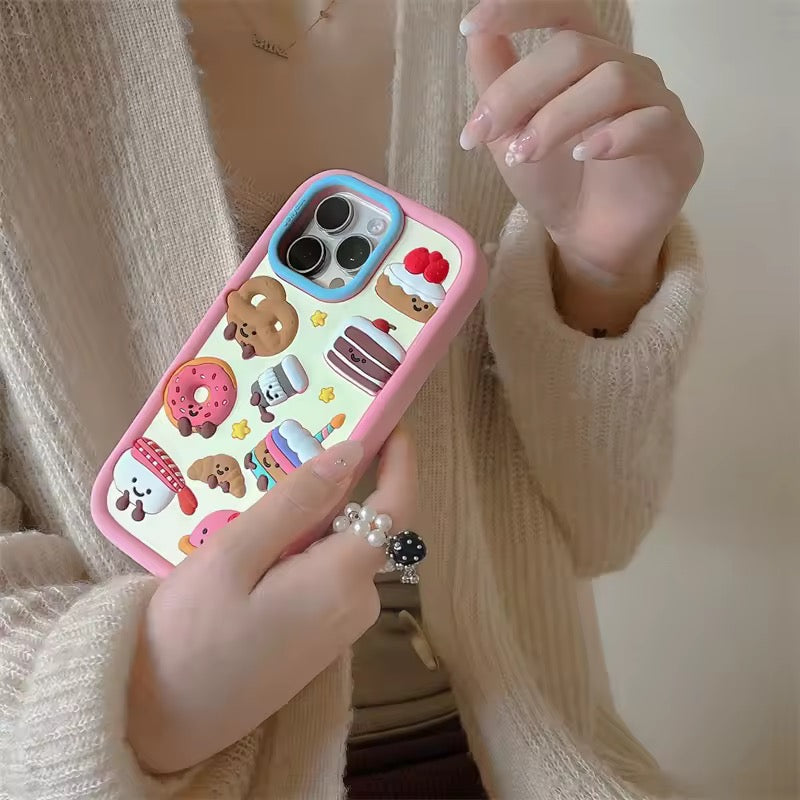 The Feelz food-themed iPhone case with cake and donut charms