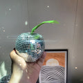 Hanging disco apple mirror decor for parties and events