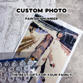 Custom photo canvas art paint by number gift set