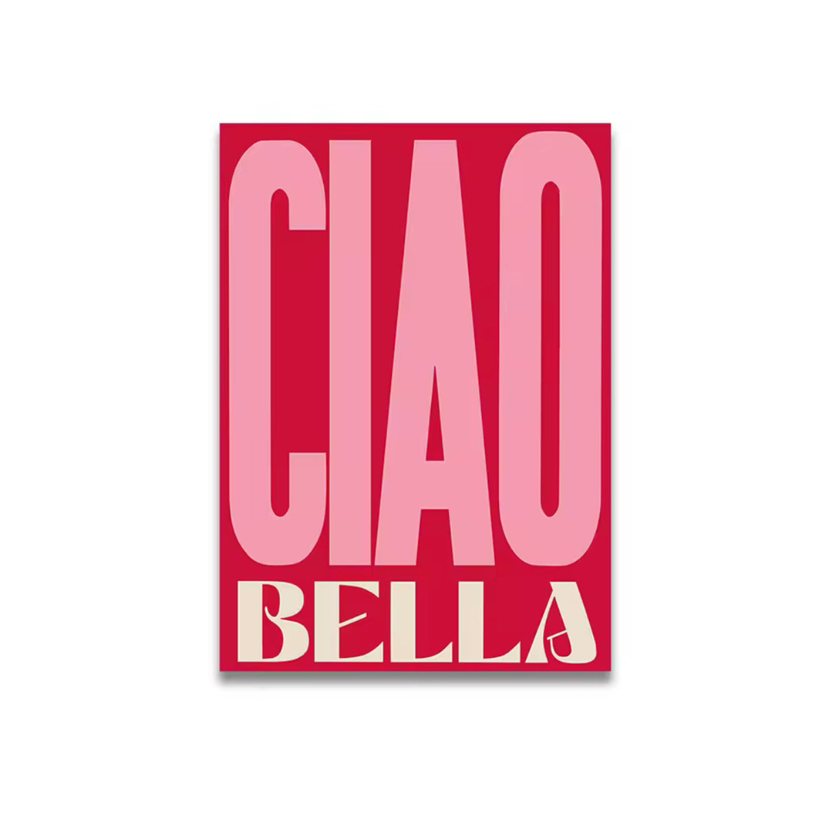 Soft girl style wall art with vintage cartoon design in pink tones