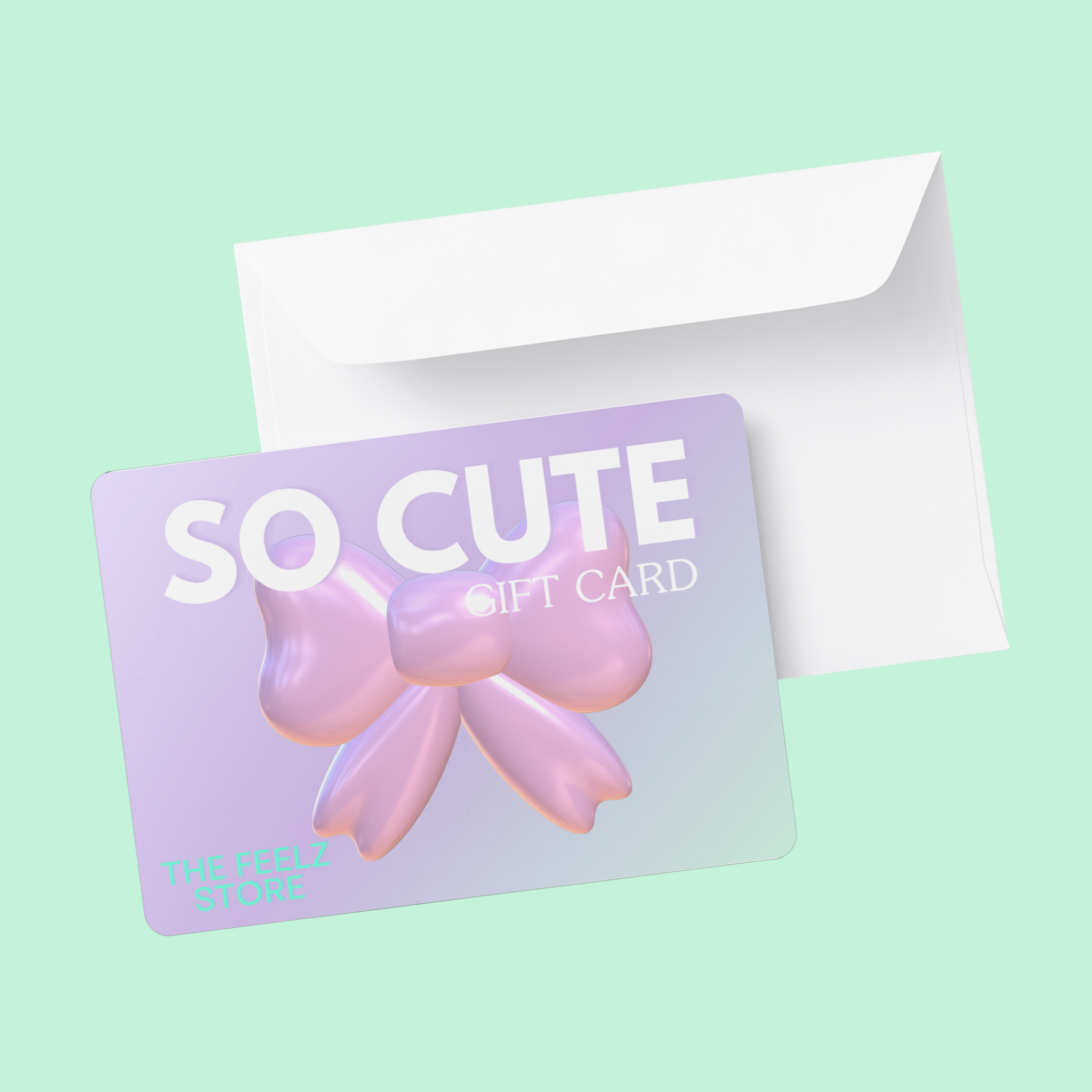 So Cute Gift Card Pink Bow