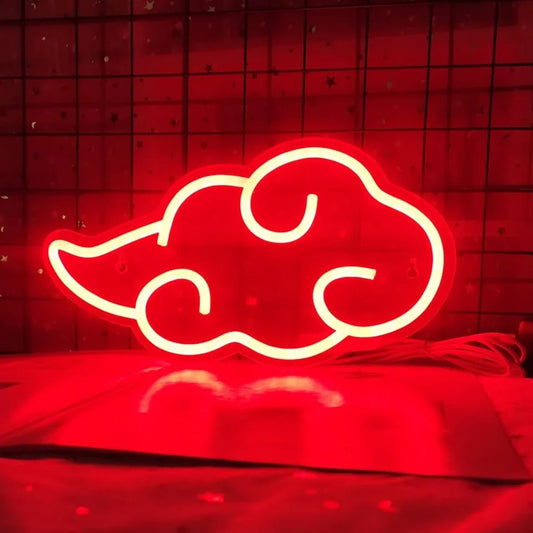 Red Cloud Neon Sign Feelz