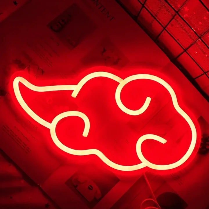 Red Cloud Neon Sign Feelz