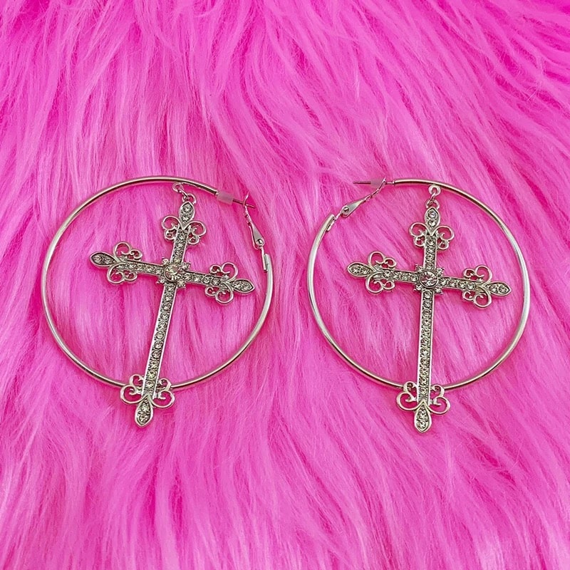 Y2k Cross Earrings Feelz