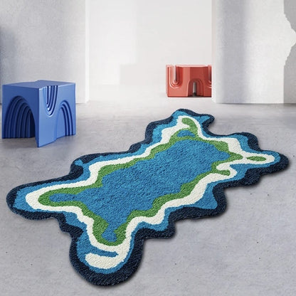 70s Retro Psychedelic Groovy Tufted Rug The Feelz
