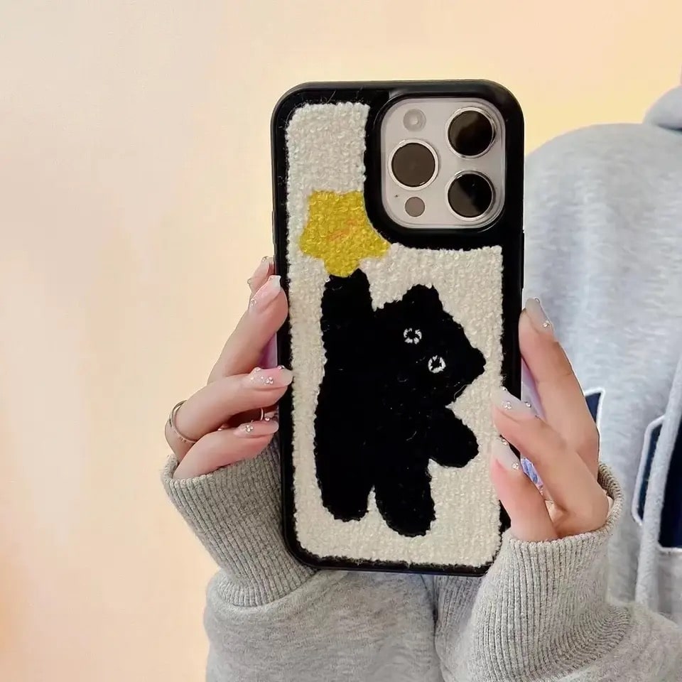 Korean Plush IPhone Case Feelz