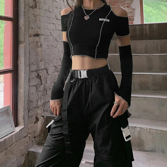 Gothic Crop Top The Feelz