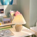 Pleated Lamp with Ceramic Feelz