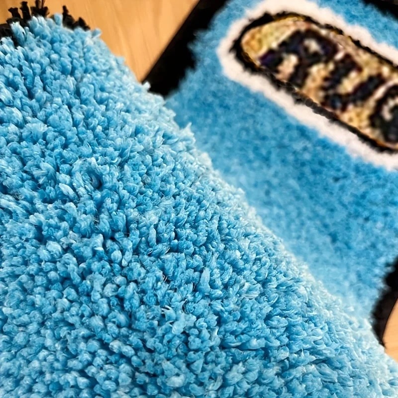 Blue Lighter Tufted Rug The Feelz