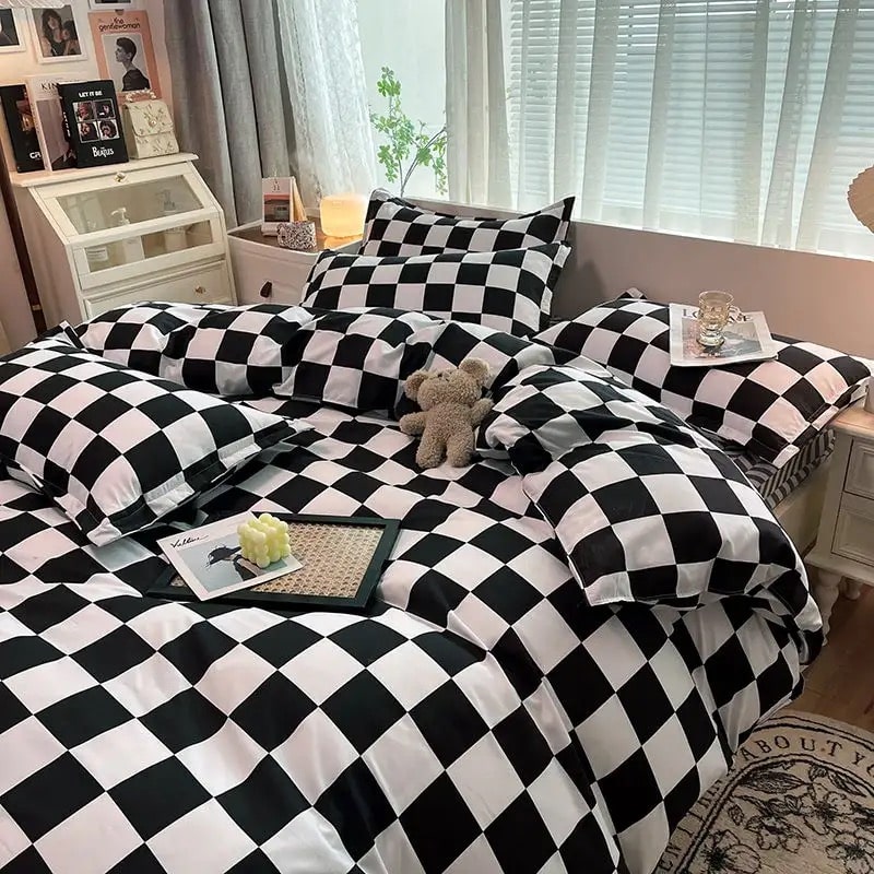Checkerboard Bedding Set Feelz