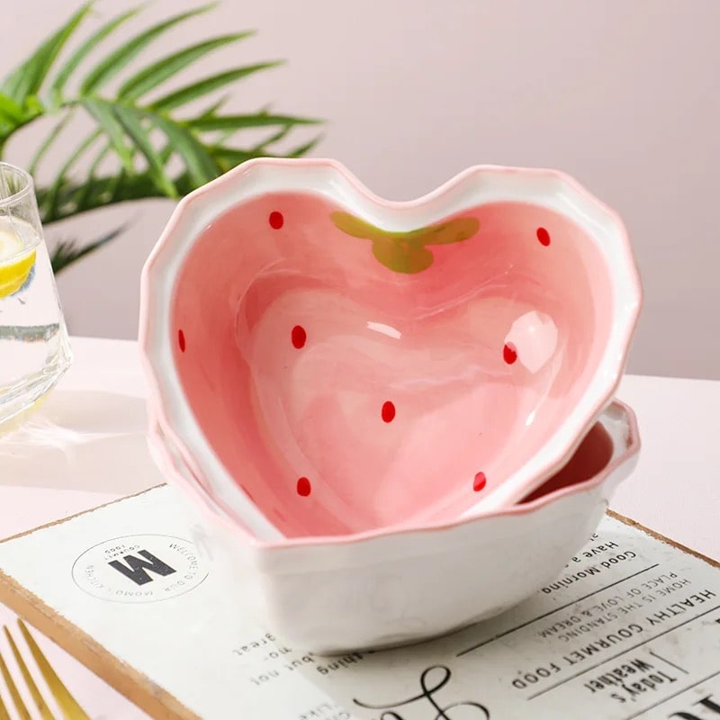 Strawberry Ramen Bowl and Spoon My Store