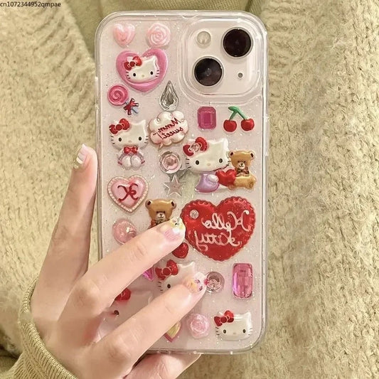 Hello Kitty Glitter iPhone Case Feelz