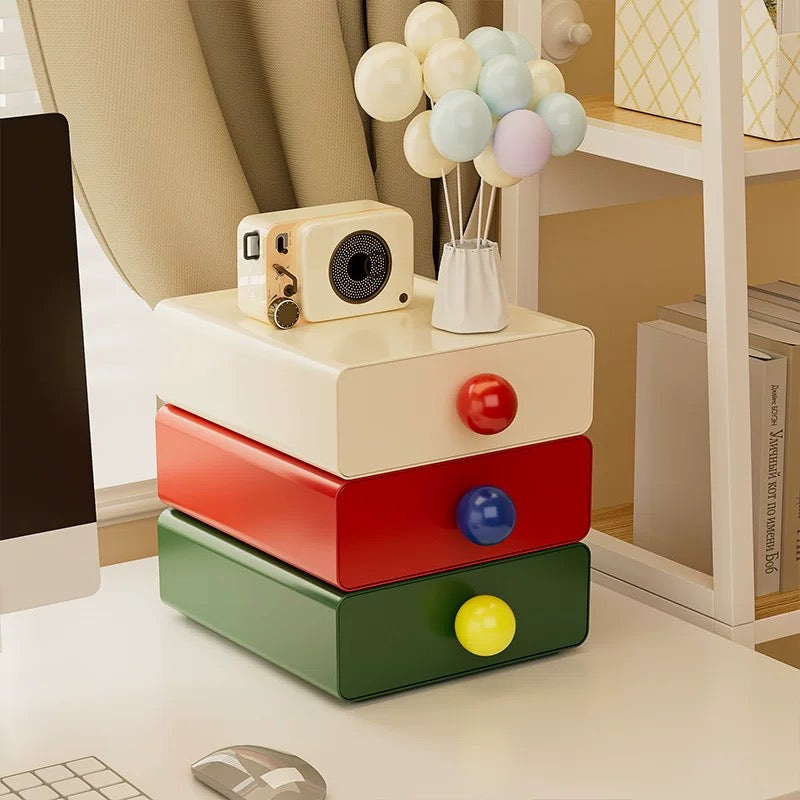 Retro Desktop Organizer with Drawer