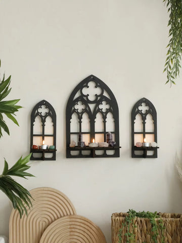 Gothic Wooden Arch Shelf