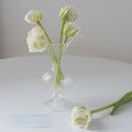 Rounded Glass Flute Vase The Feelz