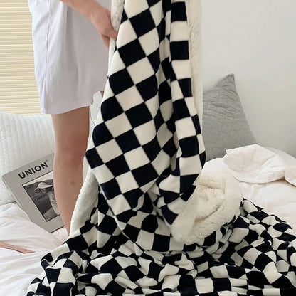 Nordic Checkerboard Blanket Feelz