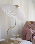 Pleated Brass Table Lamp Feelz