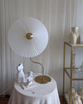 Pleated Brass Table Lamp Feelz