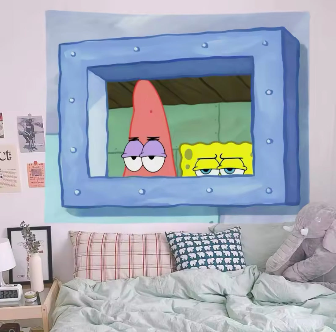 SpongeBob SquarePants Cartoon Tapestry