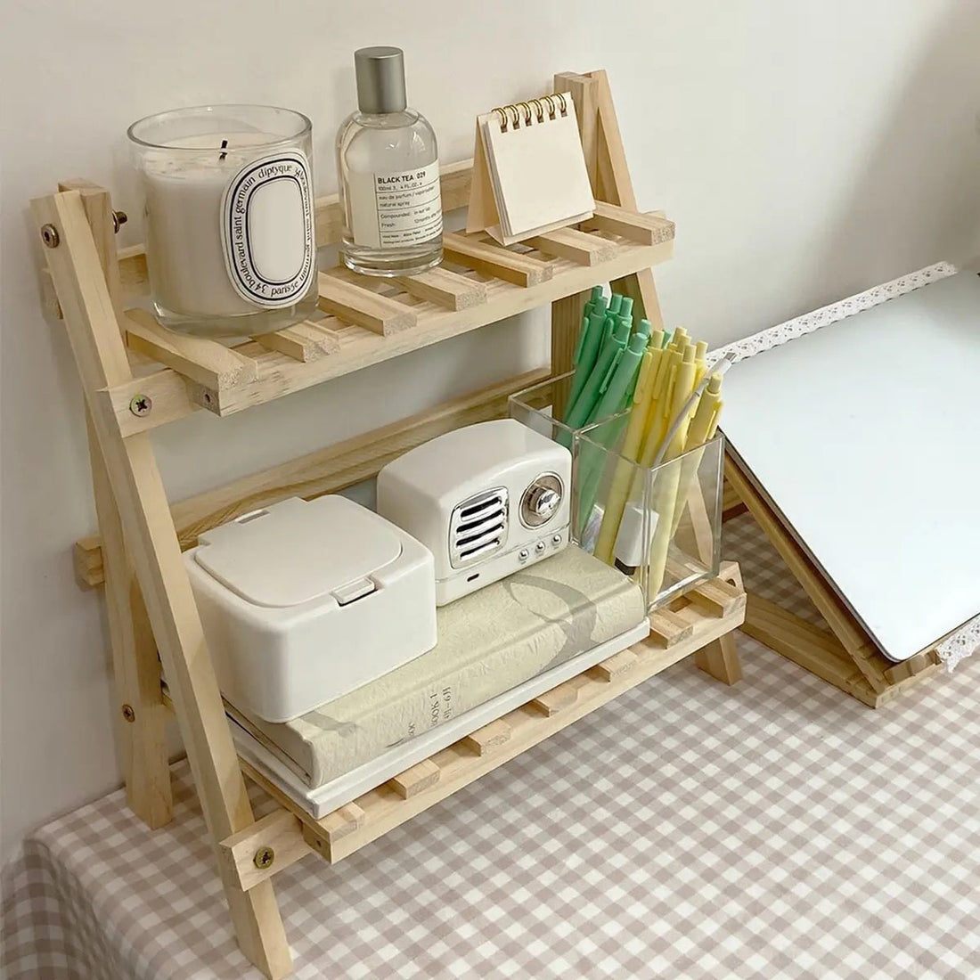 Wooden Desktop Storage Rack Feelz