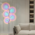 Adjustable sunset projection floor lamp with filters