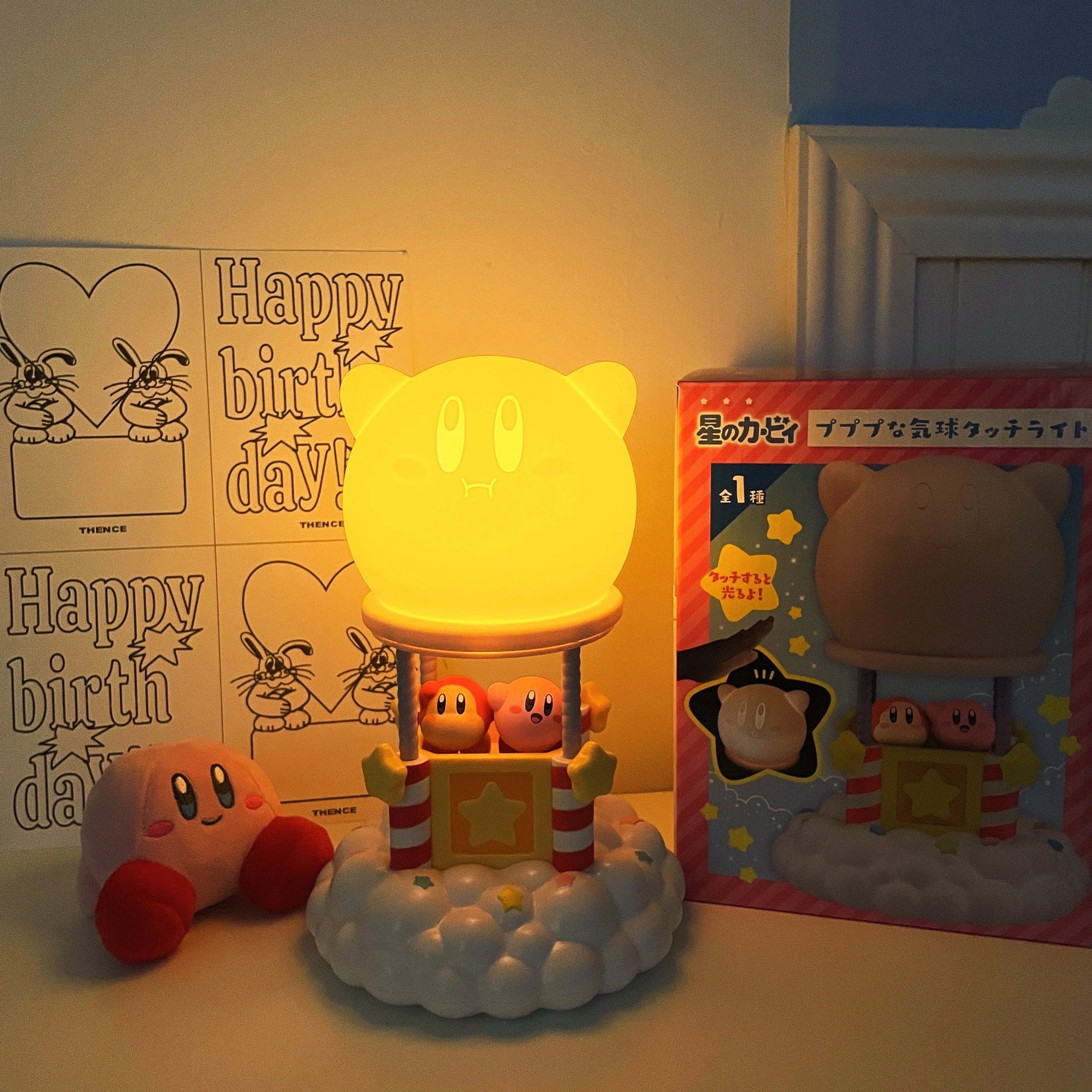 Kirby Anime Night Lamp | Aesthetic Bedside Light, Sanrio Gift for Kids