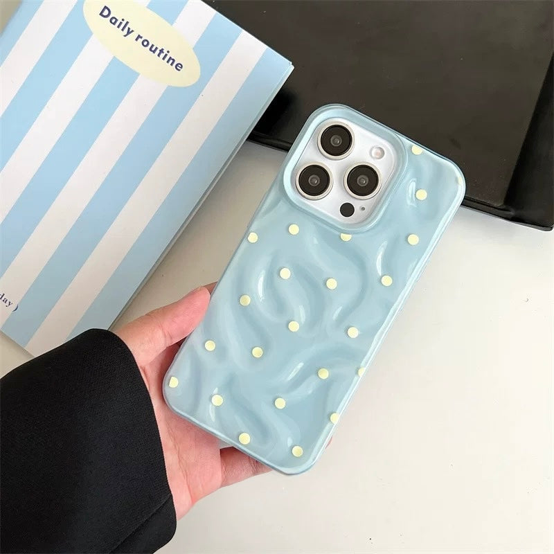 Cute glossy phone case for Gen Z fashion and aesthetic content.