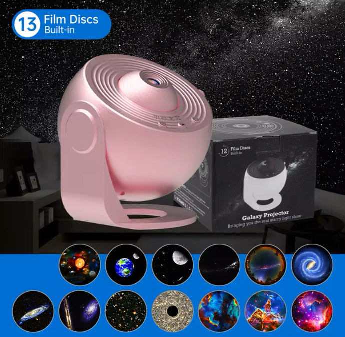 Night Light Galaxy Projector – Stars Lamp & Bedroom Decor – The Feelz