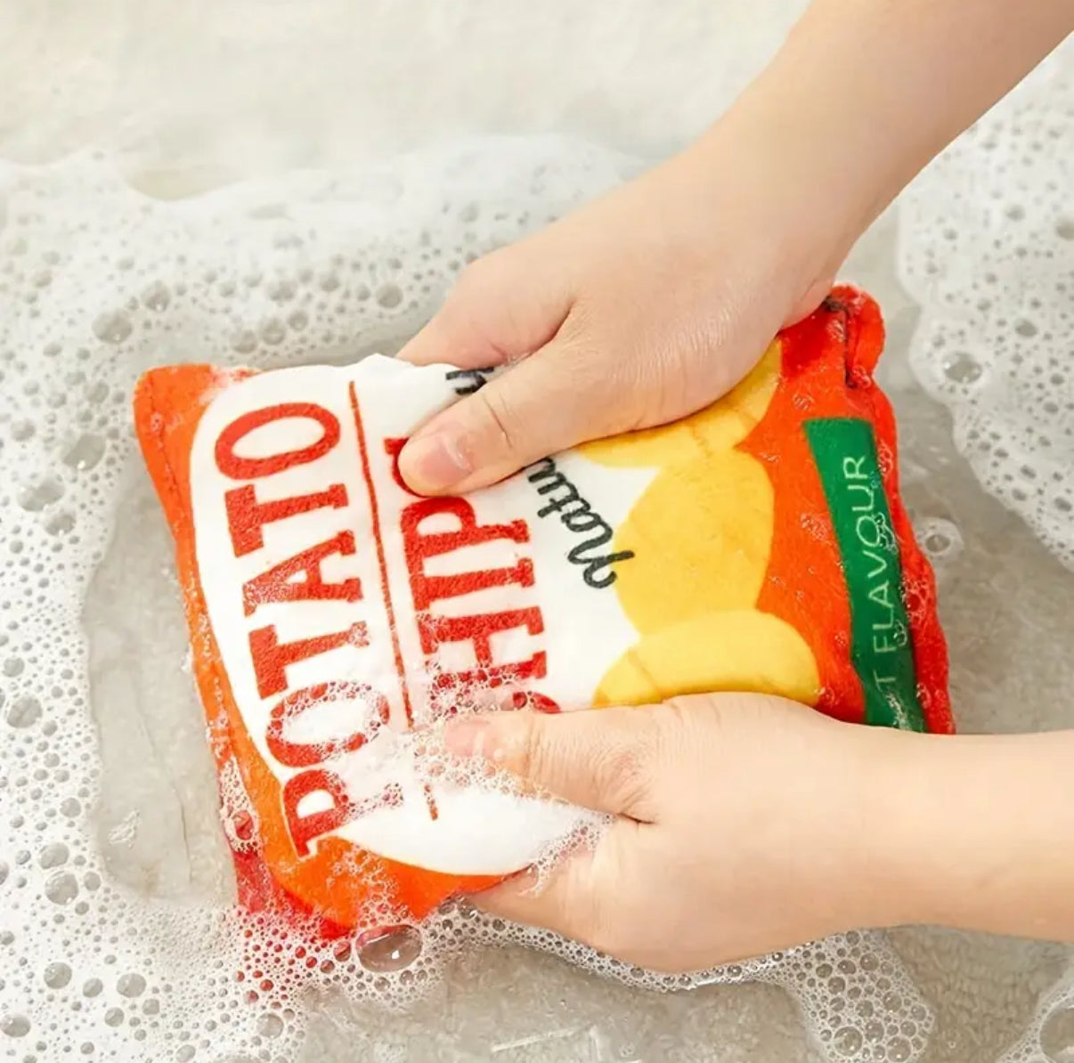 Aesthetic gift for dog lovers: Funny potato chip dog toy