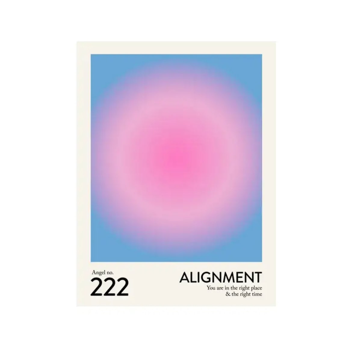 Angel number 222 aura energy wall art for a spiritual atmosphere