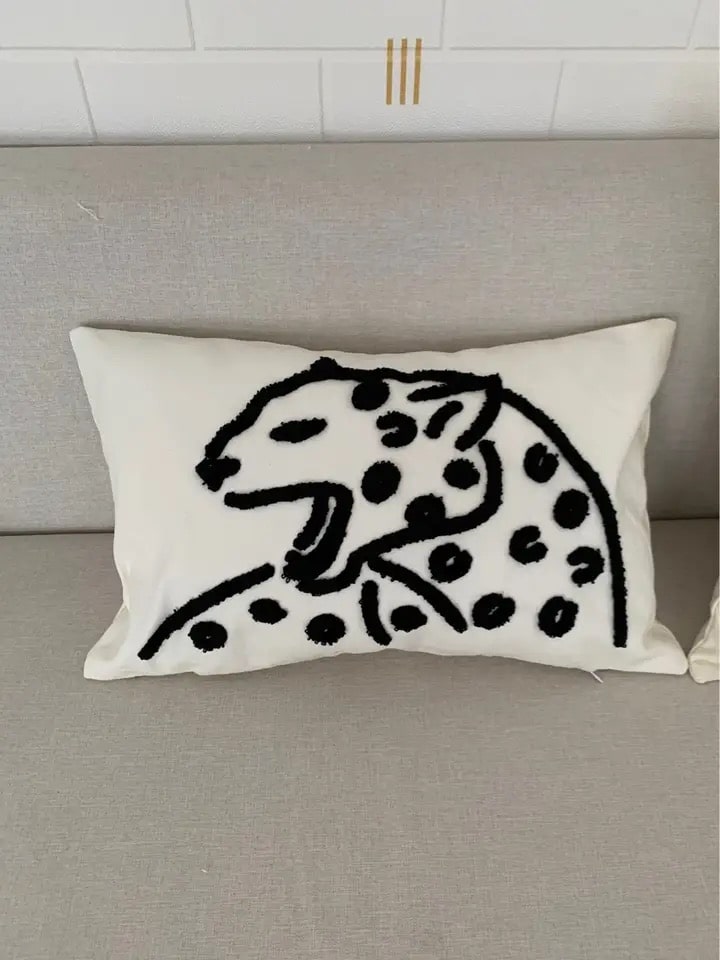 Tiger Print Cushion Cover for Nursery Decor