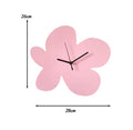 Wooden Nordic wall clock with glossy surface