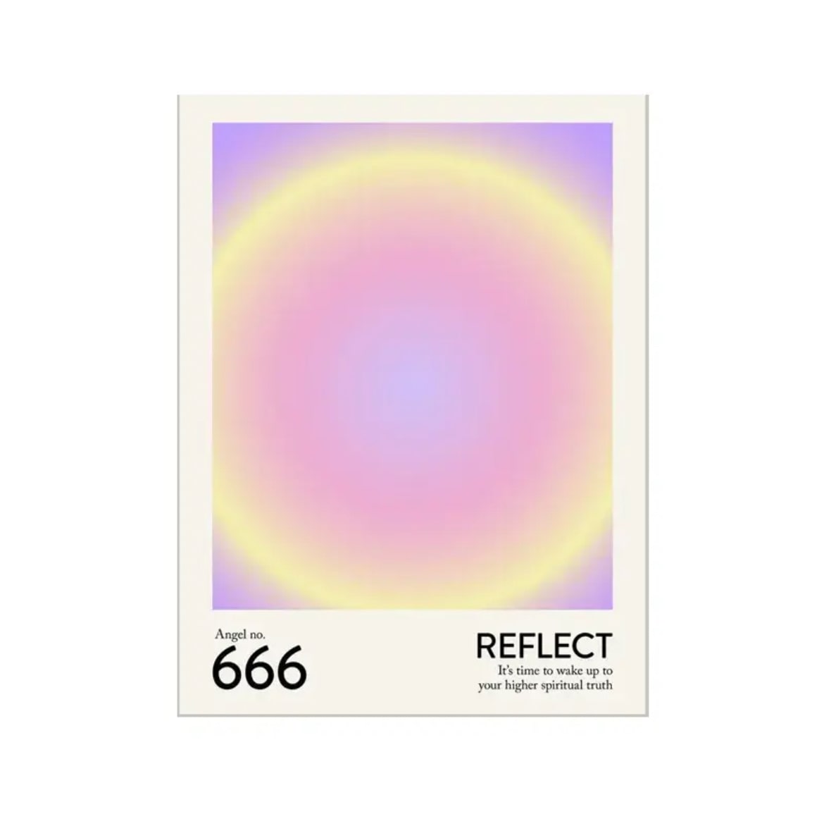 Witchy wall poster with angel numbers for spiritual and aura energy