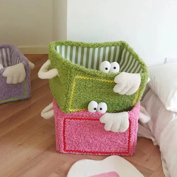 Cotton rope cartoon storage box for kids