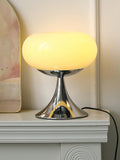 Art Deco lollipop glass lamp for aesthetic home office or bedroom decor