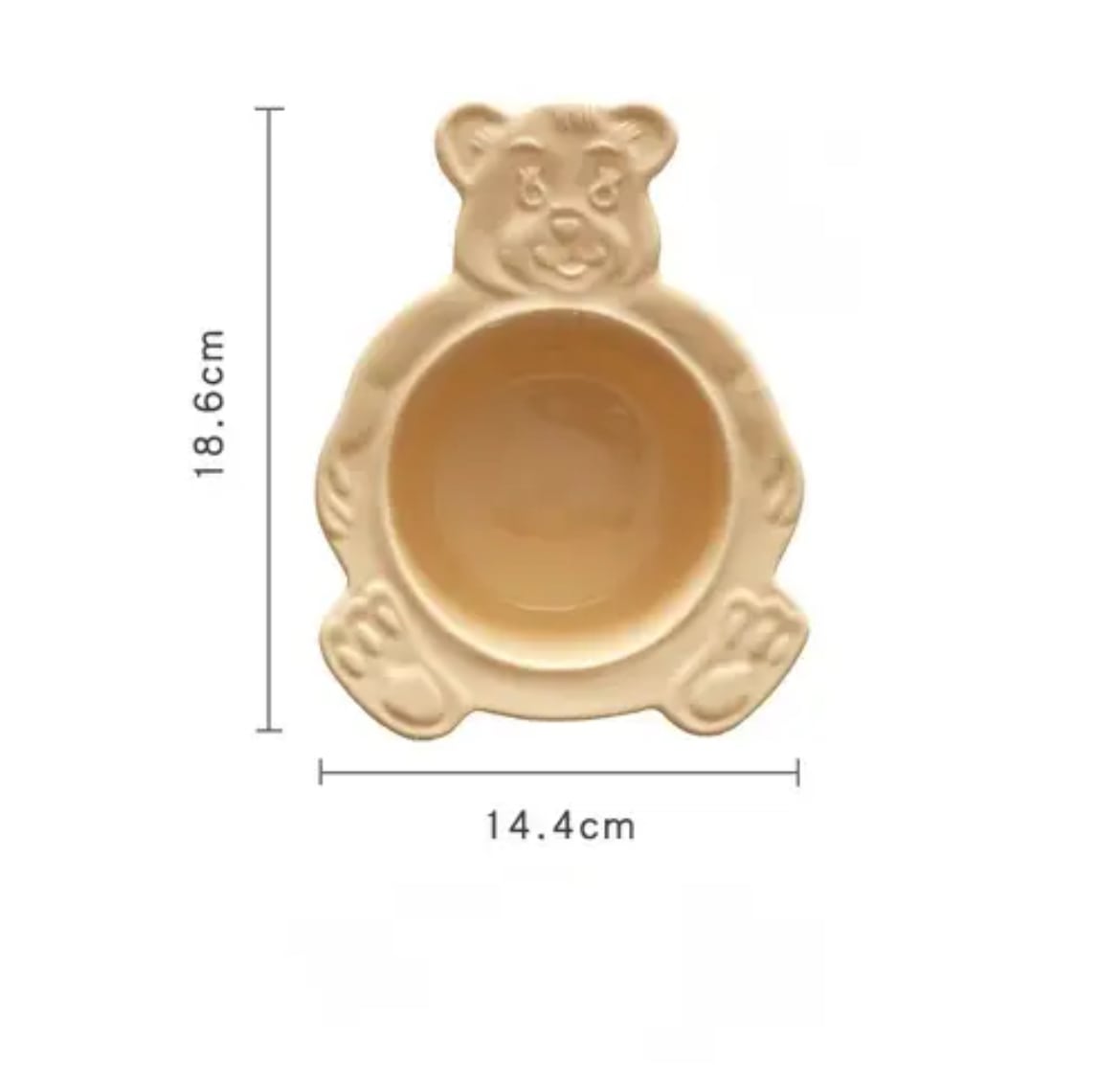 Ceramic bear bowl, perfect for smoothies and snacks