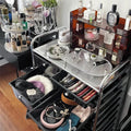 Aesthetic organization cart for kitchen, bathroom, and bedroom storage