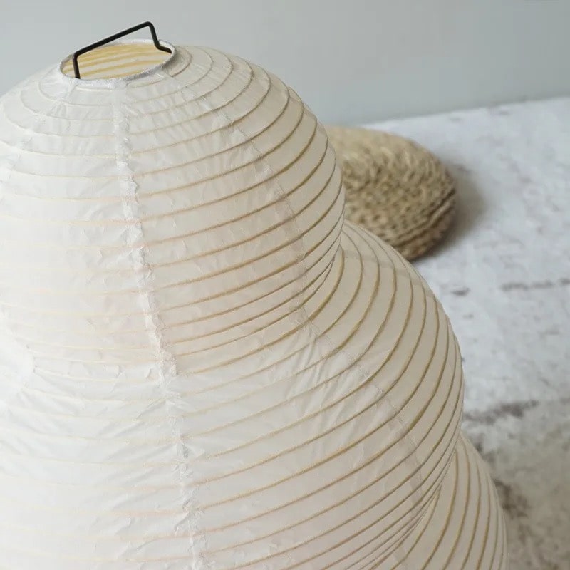 Japanese Lamp | Wabi-Sabi Lamp – Rice Paper Shade for Decor – The
